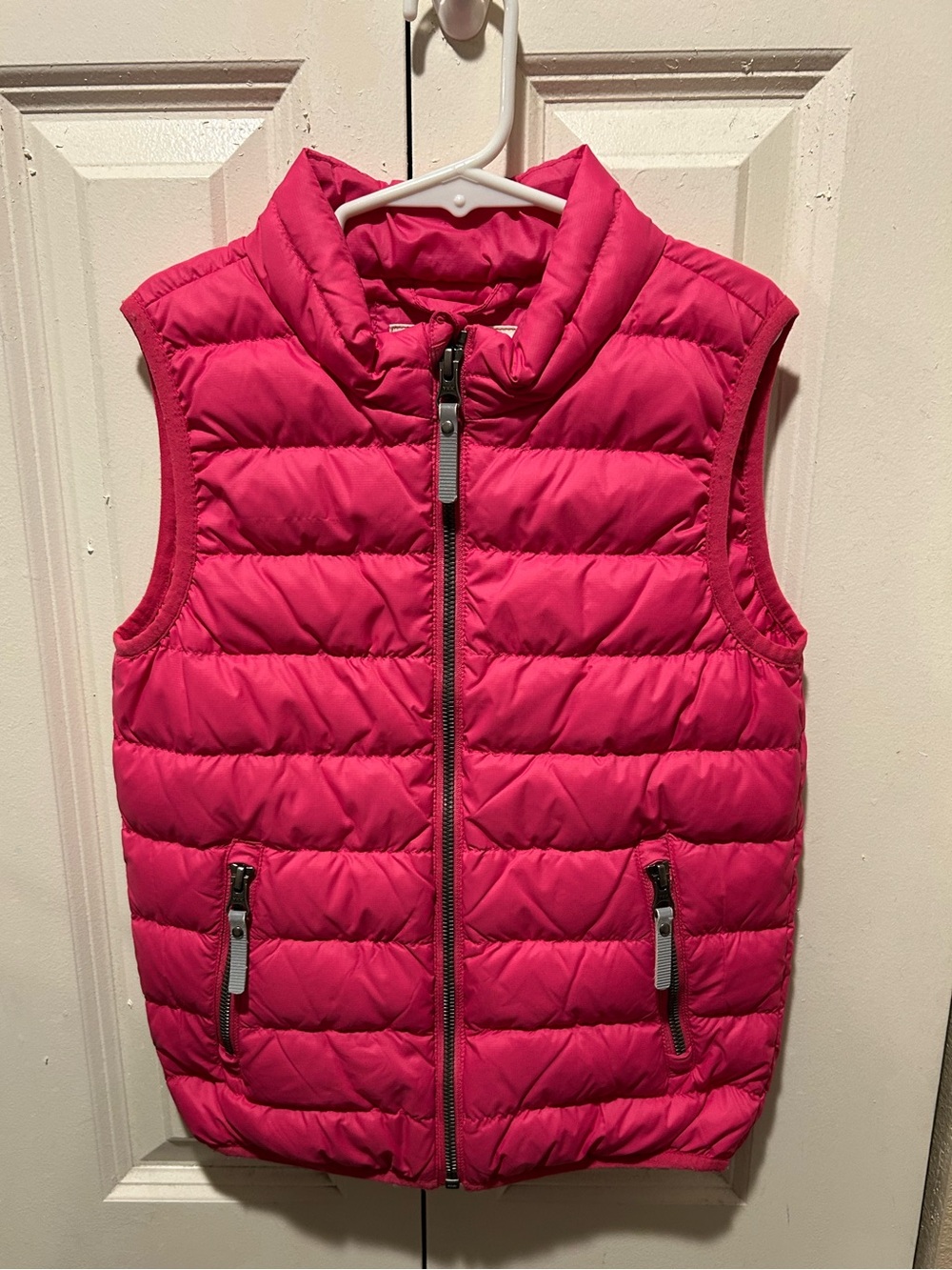 Hanna Andersson Girl Pink Down Feather Vest , Size 6-7 years